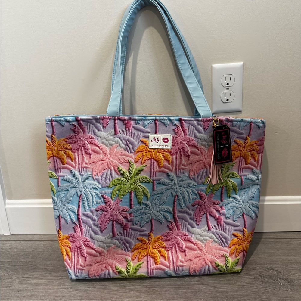 Makeup Junkie Array Palm Print Weekender Tote Bag - image 1
